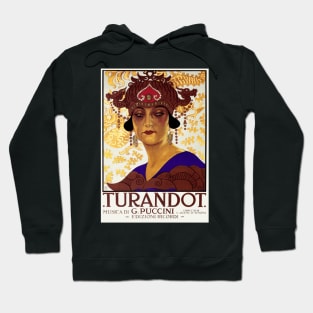 Vintage Poster for the Puccini Opera, Turandot Hoodie